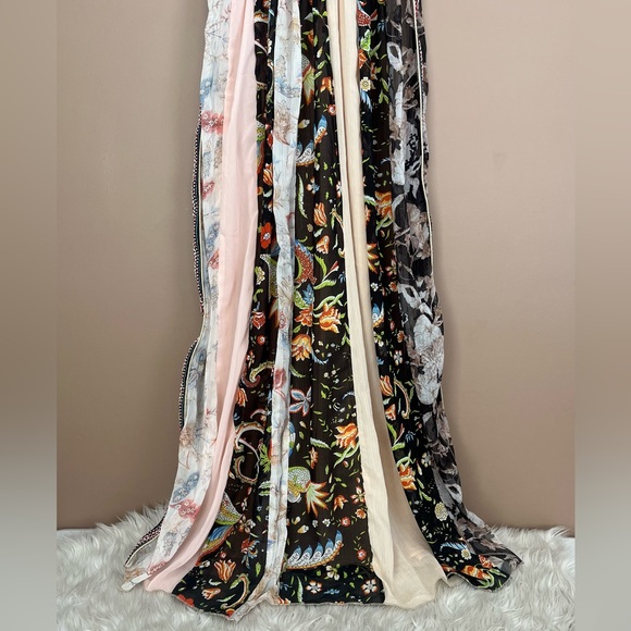 {Altar'd State} Sleeveless Boho Mixed Media Floral Maxi Dress - Womens Small - Picture 7 of 10